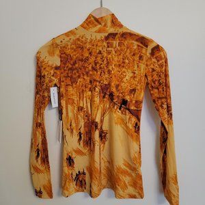 Aritzia Babaton Clyde Long Sleeve Mock Neck Top